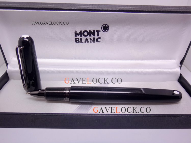 AAA Grade Marc Blanc Pens All Black Rollerball Pen AAA Grade Marc Blanc Pens All Black Rollerball Pen